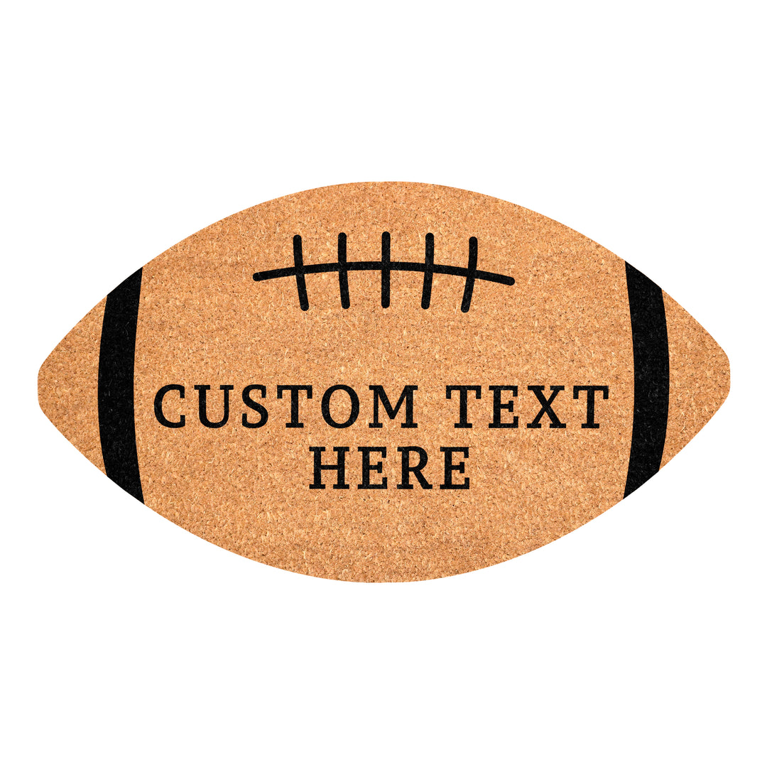Personalized Football Shape Doormat