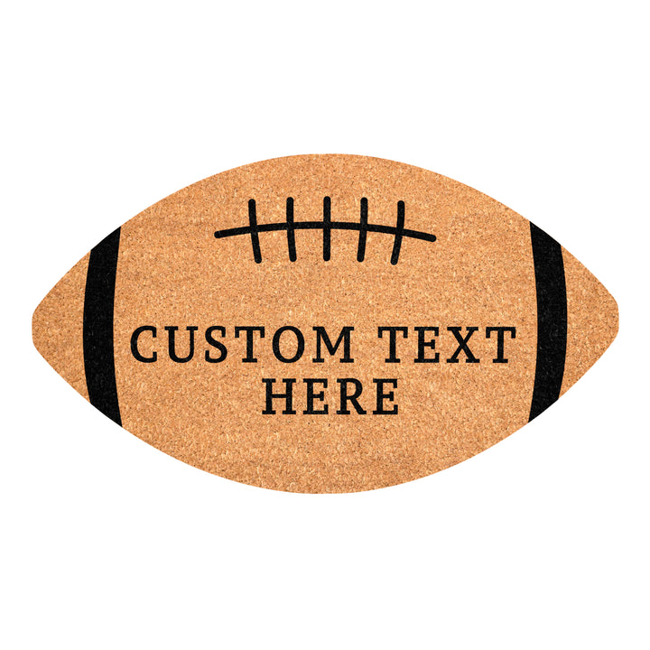 Personalized Football Shape Doormat