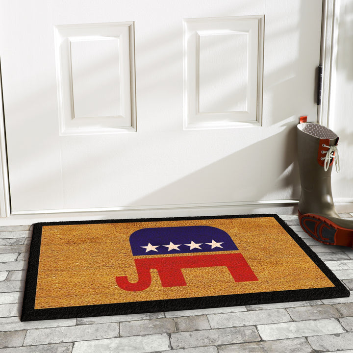 Elephant Doormat 17"x29"