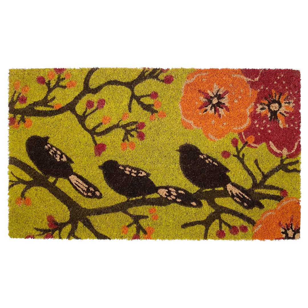 Spring Birds in a Tree Doormat