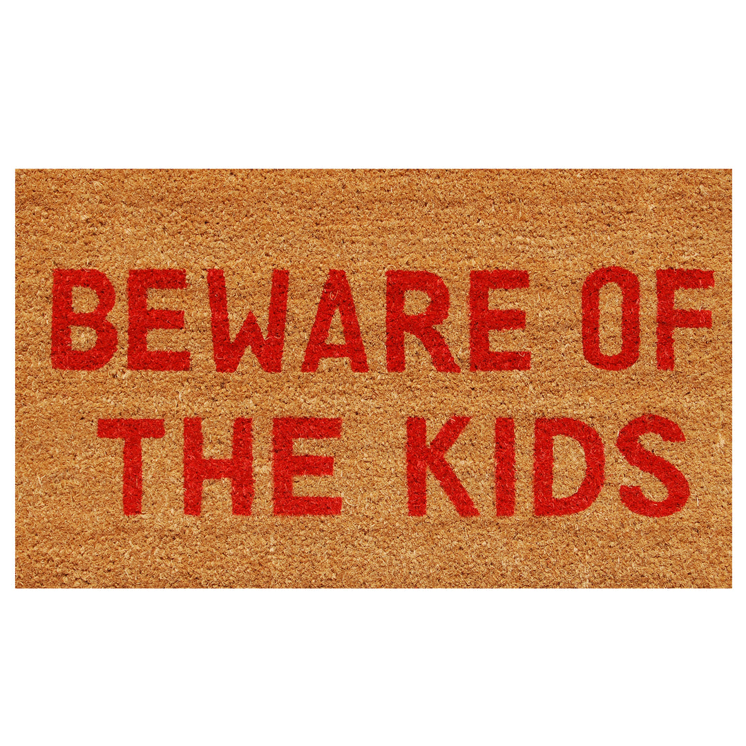 Beware of the Kids Doormat 17"x29"