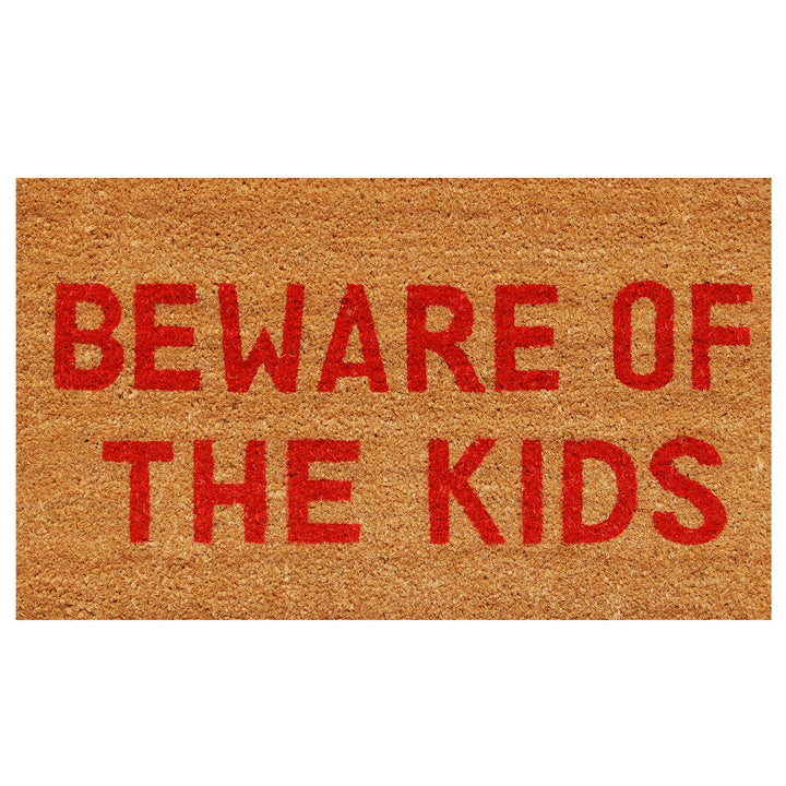 Beware of the Kids Doormat 17"x29"