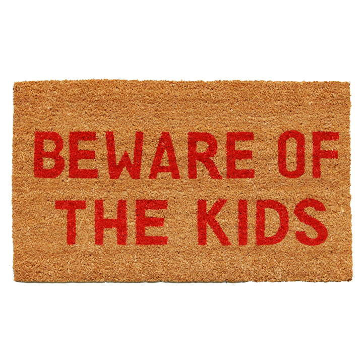 Beware of the Kids Doormat 17"x29"