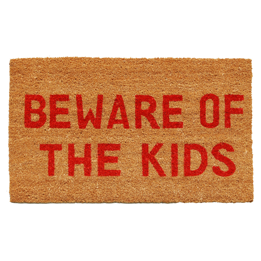 Beware of the Kids Doormat 17"x29"