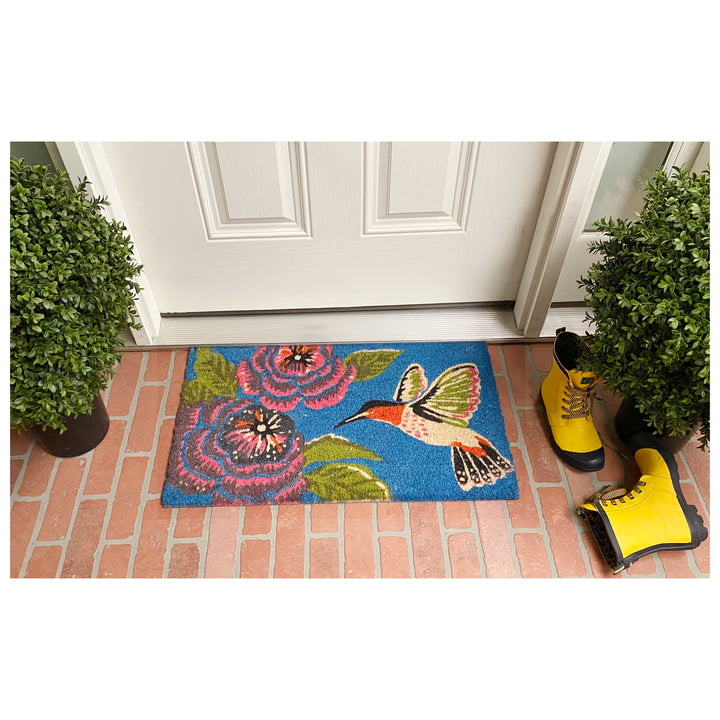 Hummingbird Delight Doormat 24"x36"