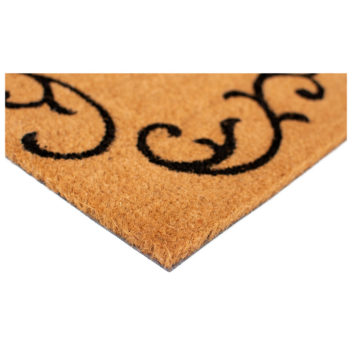 Welcome Curlicue Doormat 17"x29"