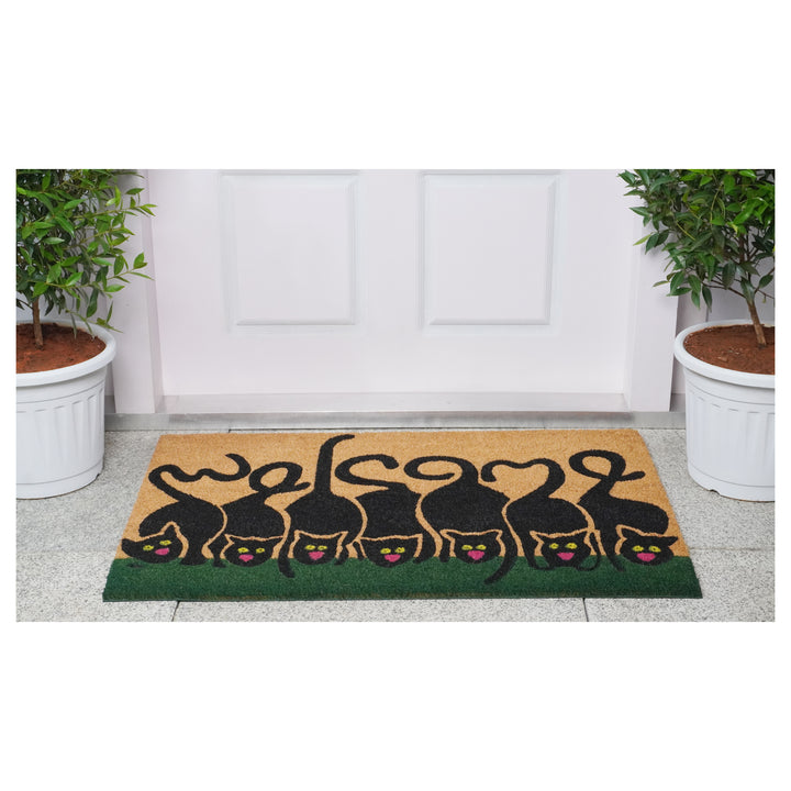 Cats Welcome Doormat 24"x36"