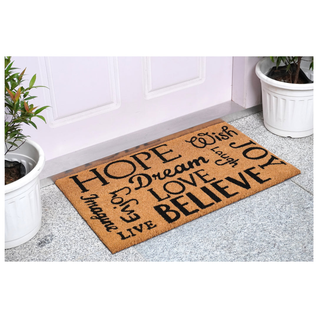 Hope Dream Believe Doormat 17"x29"