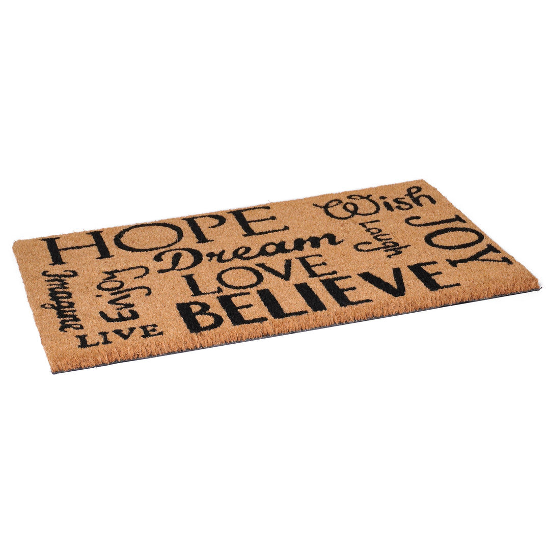 Hope Dream Believe Doormat 17"x29"