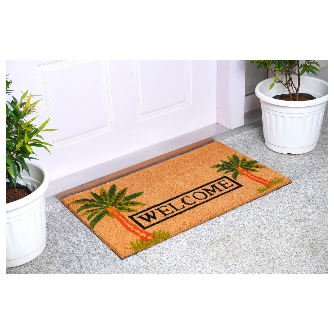 Palm Welcome Doormat 17"x29"