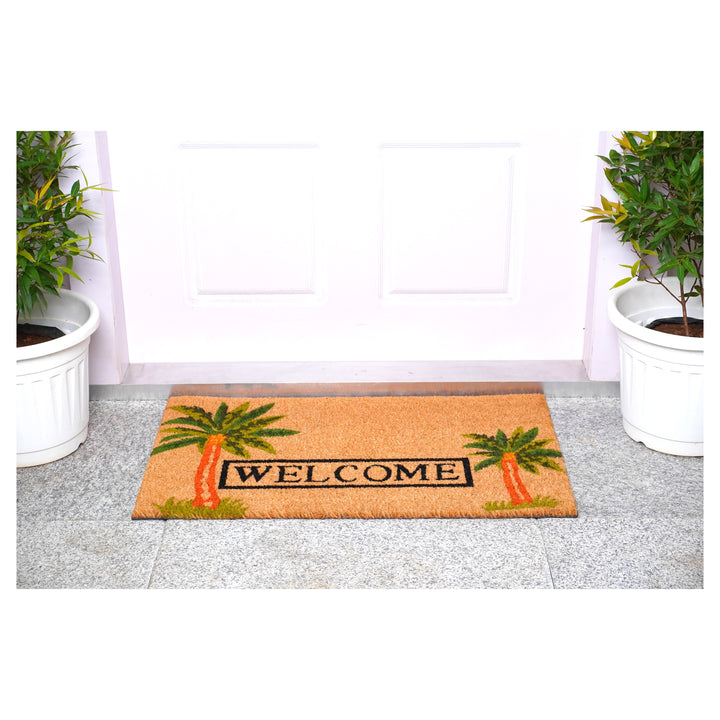 Palm Welcome Doormat 17"x29"
