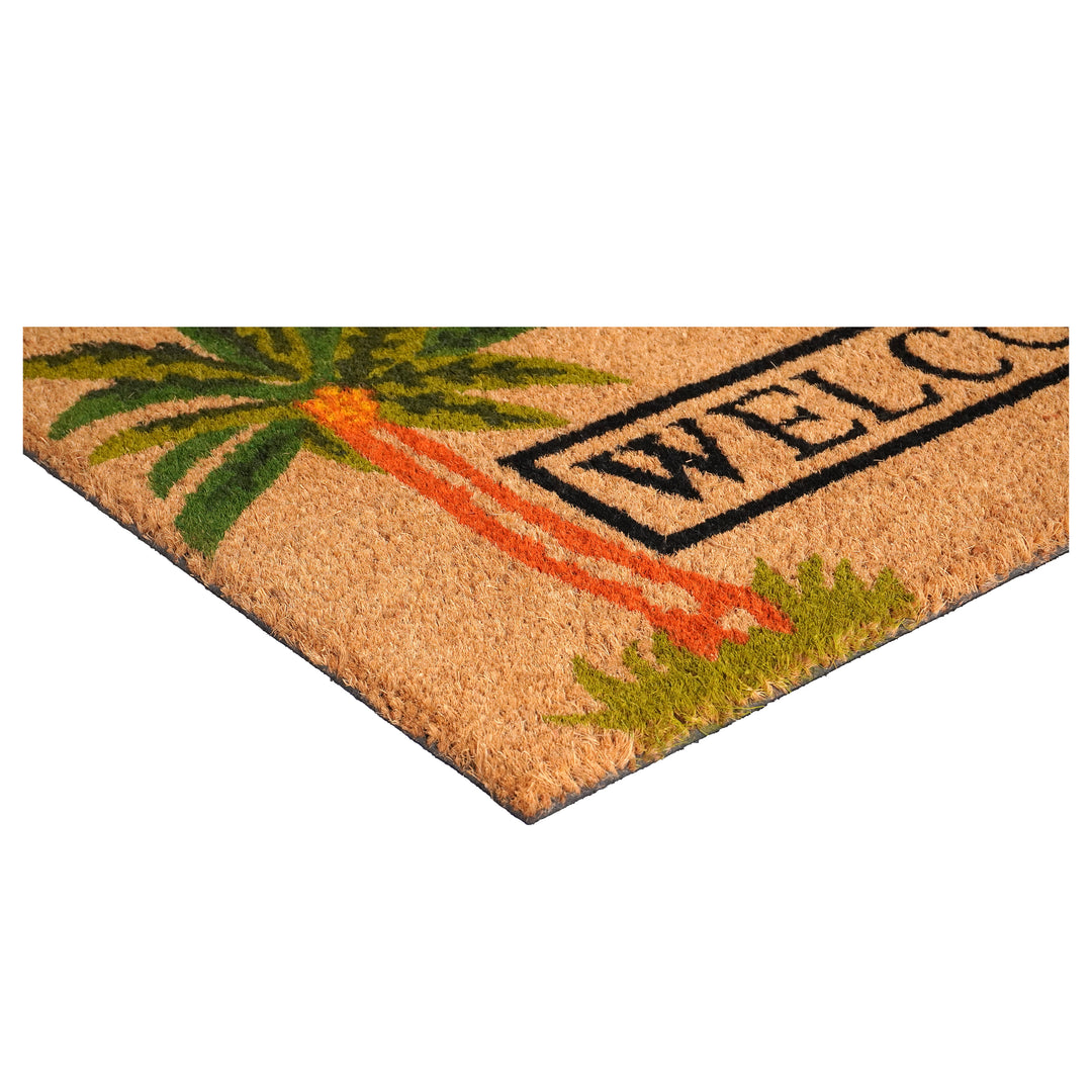 Palm Welcome Doormat 17"x29"