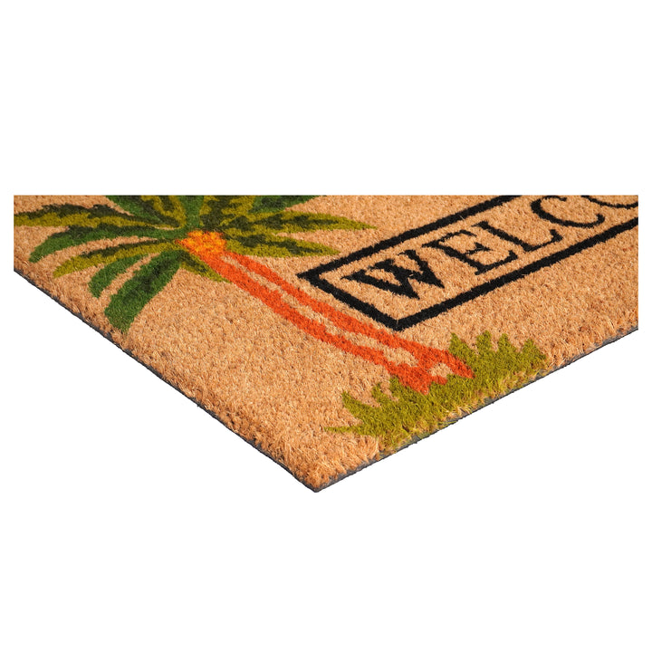 Palm Welcome Doormat 17"x29"