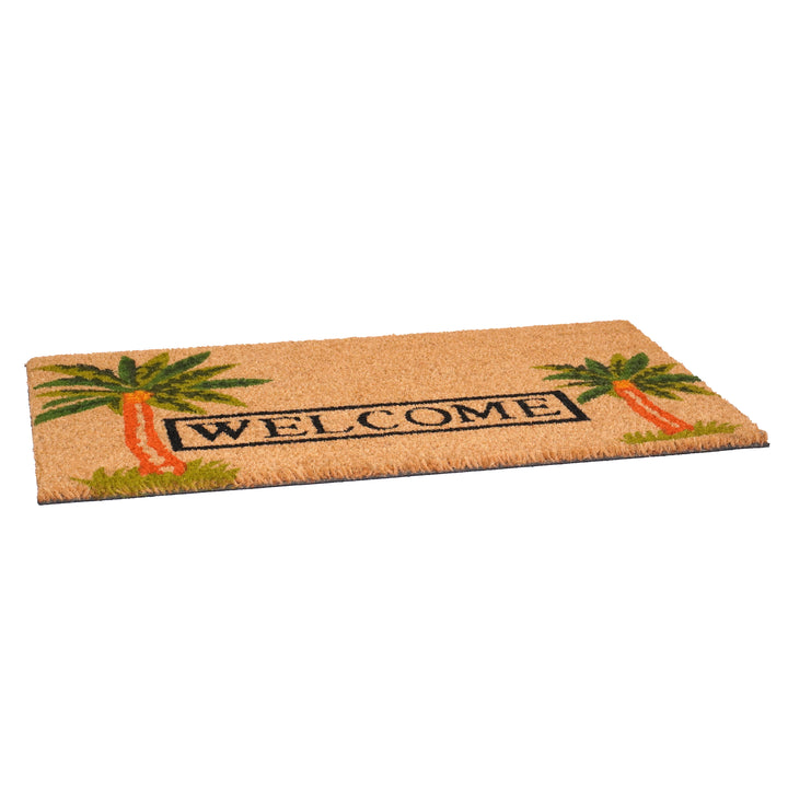 Palm Welcome Doormat 17"x29"