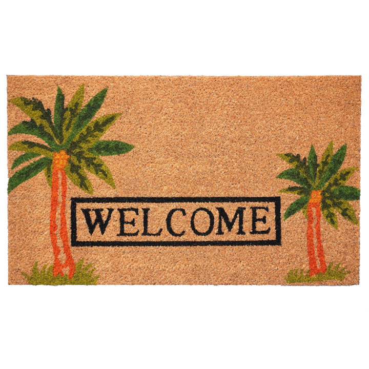 Palm Welcome Doormat 17"x29"