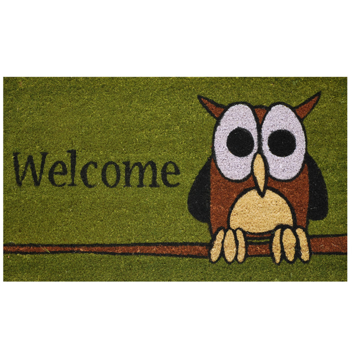 Owl Welcome Doormat 17"x29"