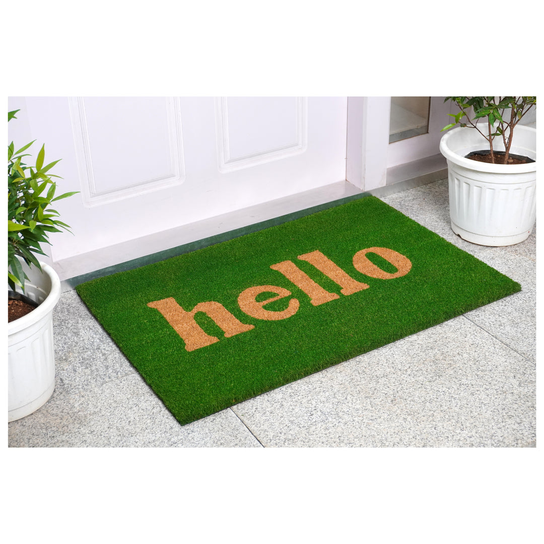 Block Hello Doormat 24"x36"