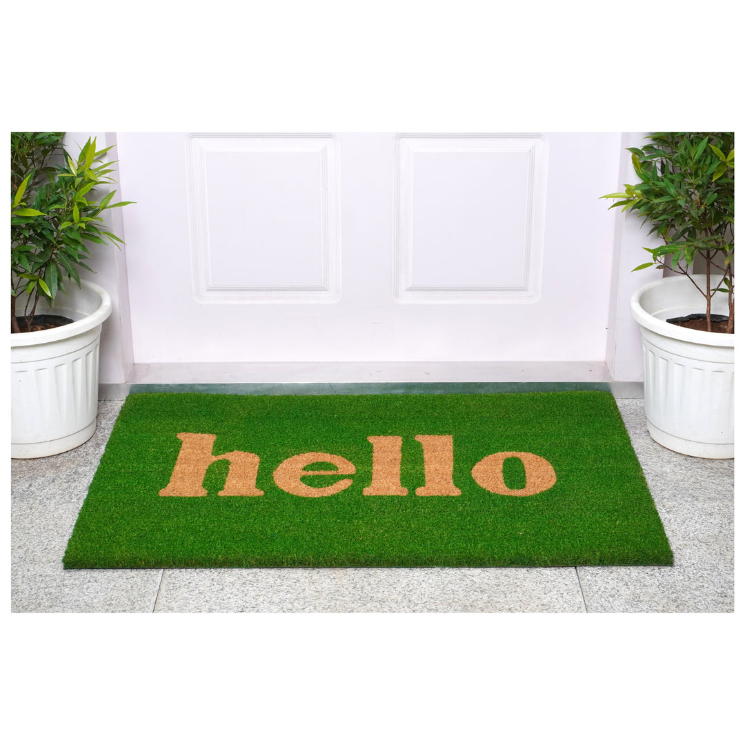 Block Hello Doormat 24"x36"