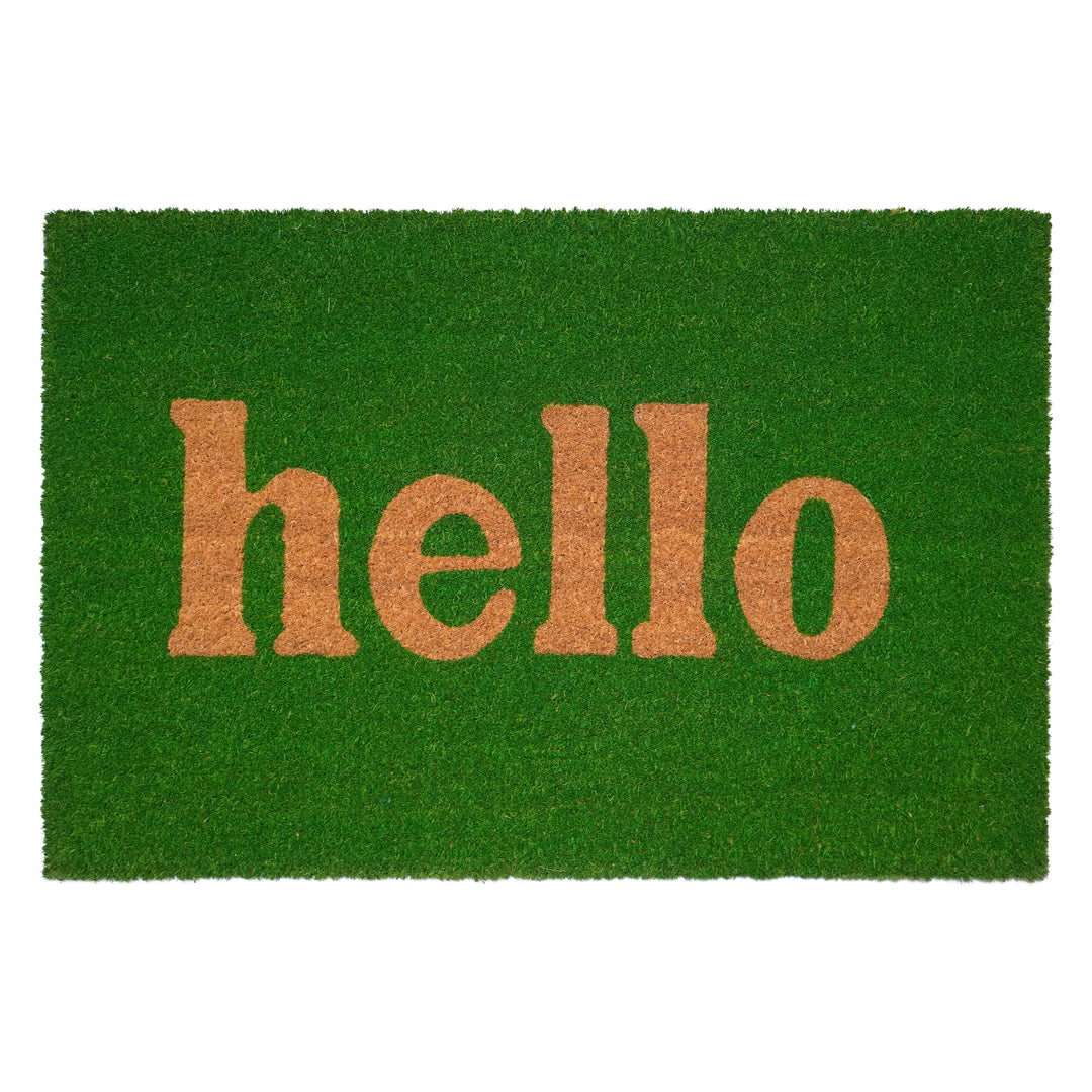 Block Hello Doormat 24"x36"