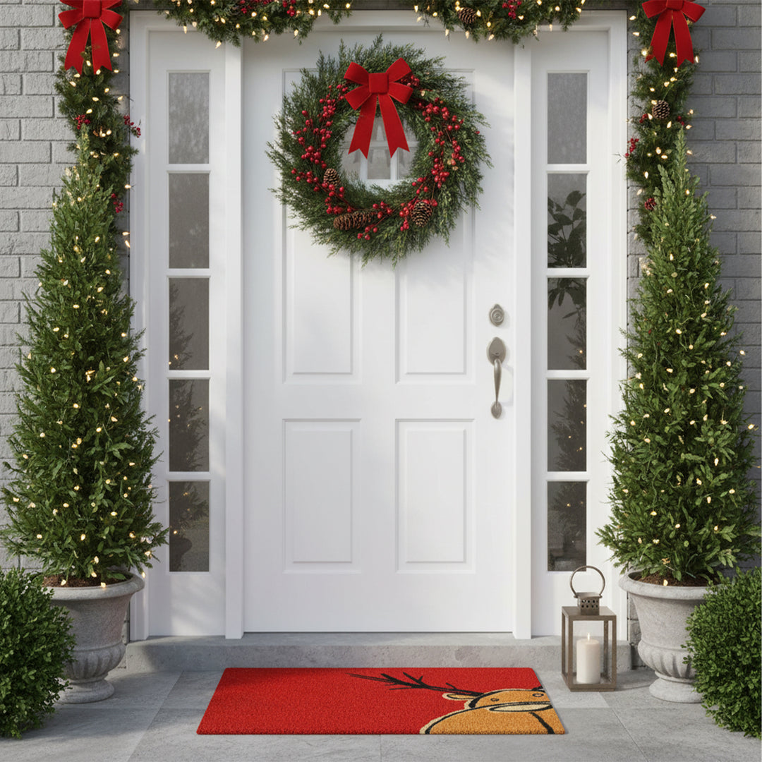 Christmas Moose Doormat