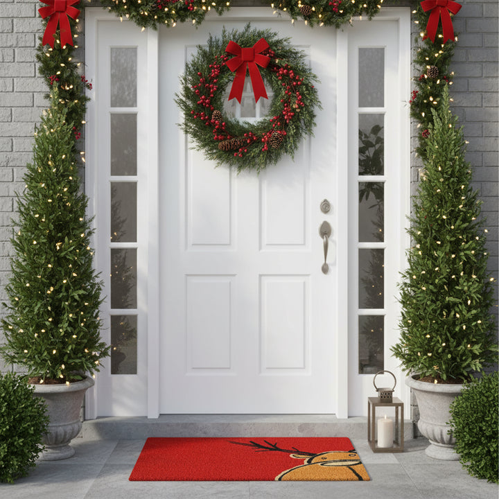 Christmas Moose Doormat