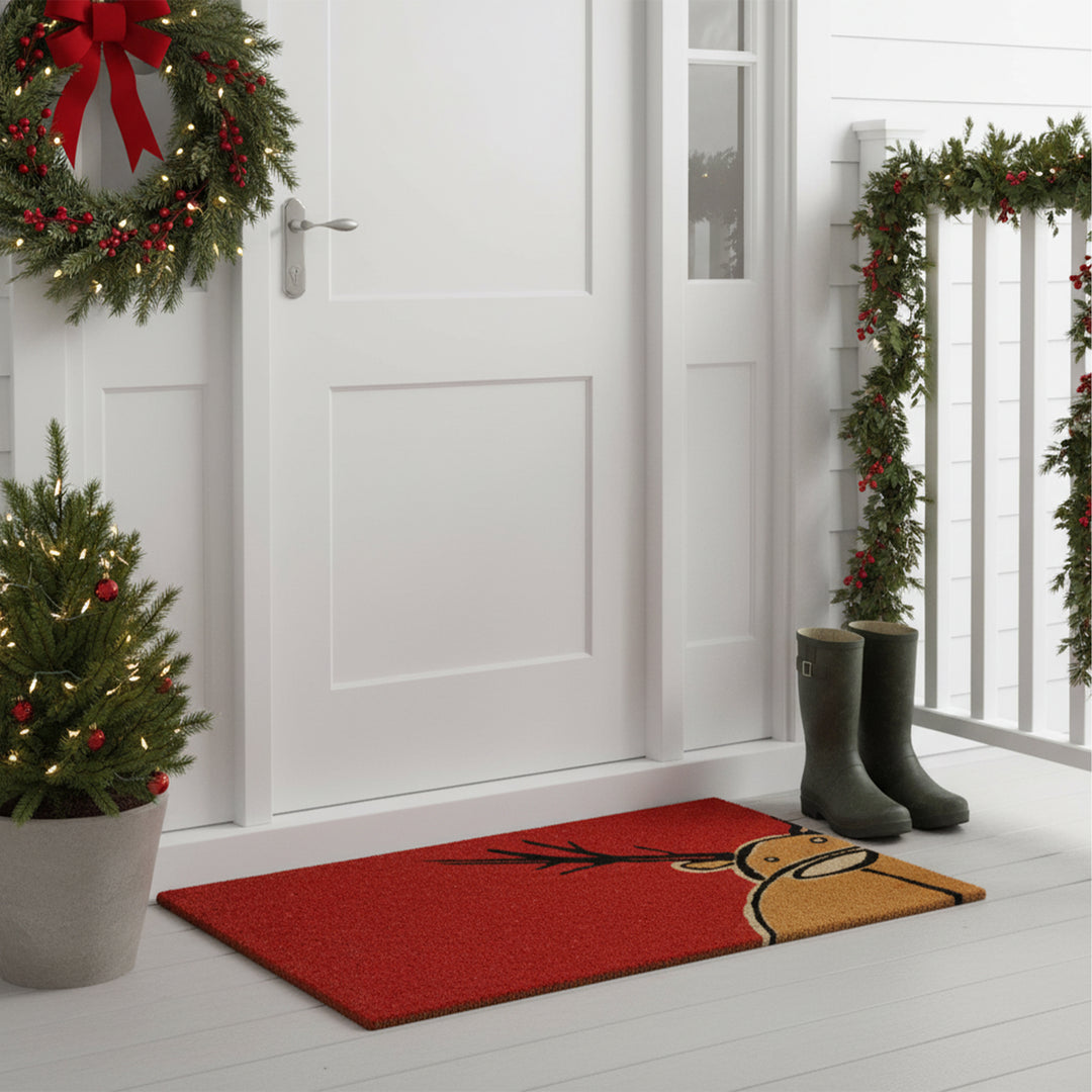 Christmas Moose Doormat