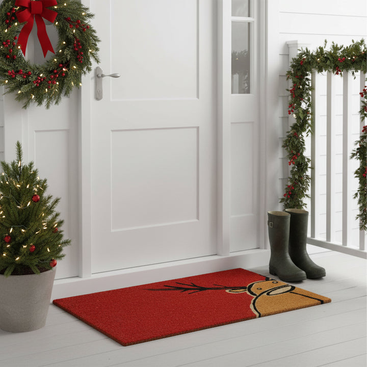 Christmas Moose Doormat