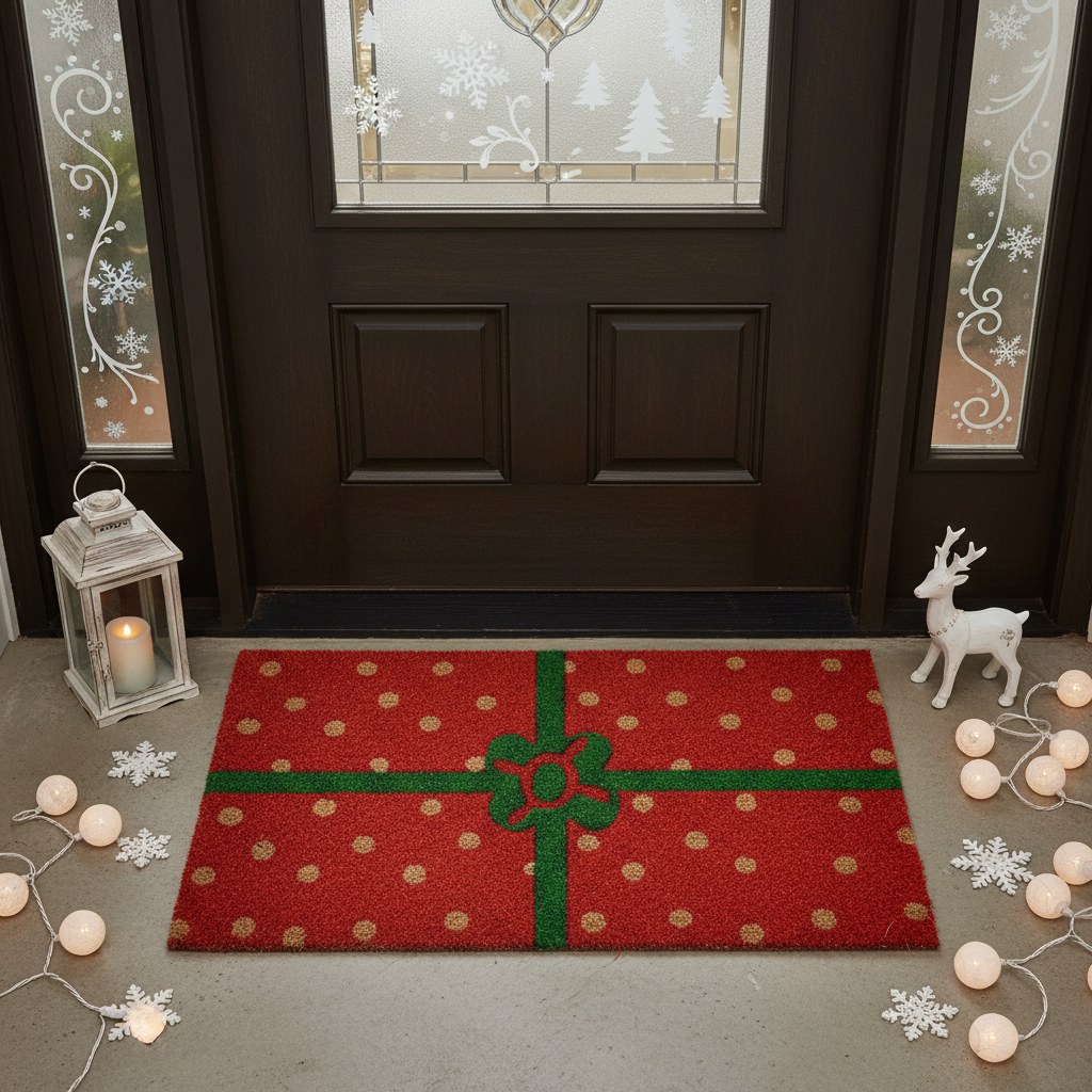 Christmas Package Doormat