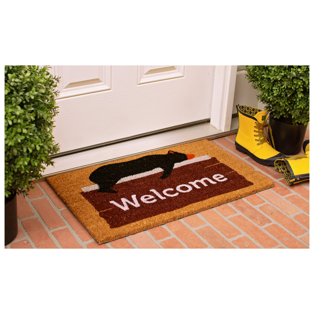 Lazy Bear Welcome Doormat 17"x29"