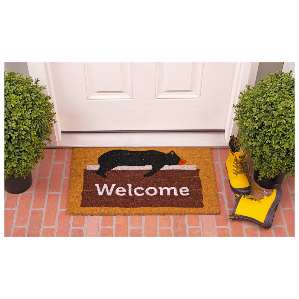 Lazy Bear Welcome Doormat 17"x29"