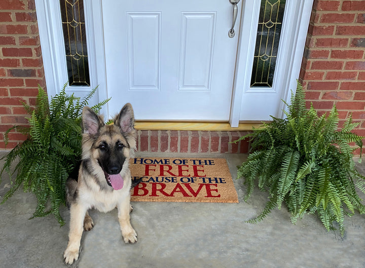 Home of the Free Doormat 17"x29"