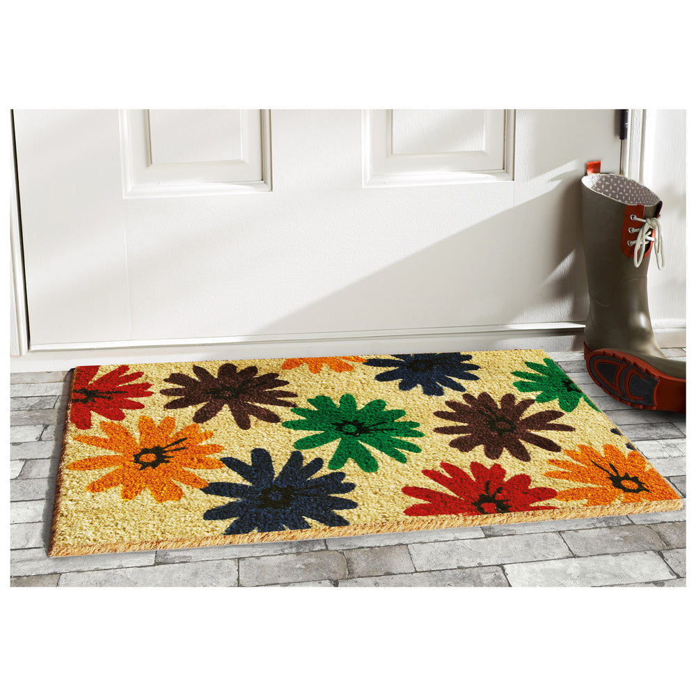 Colorful Daisies Doormat 17"x29"
