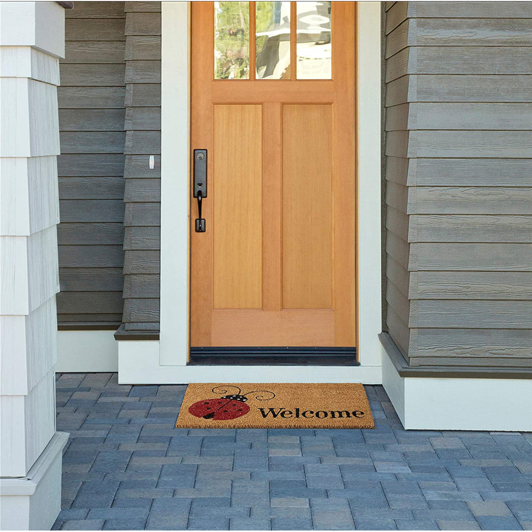 Ladybug Welcome Doormat 17"x29"