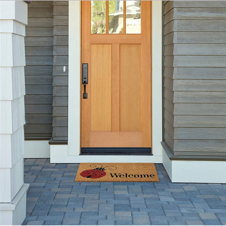 Ladybug Welcome Doormat 17"x29"