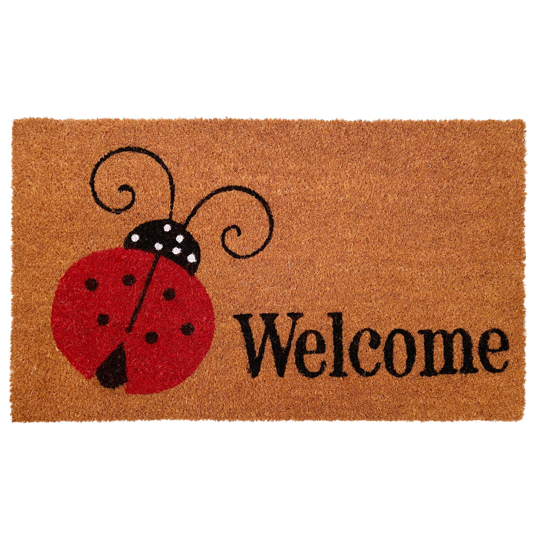 Ladybug Welcome Doormat 17"x29"