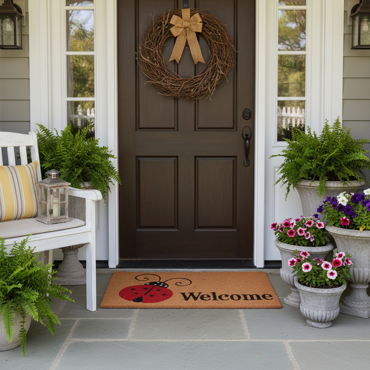 Ladybug Welcome Doormat