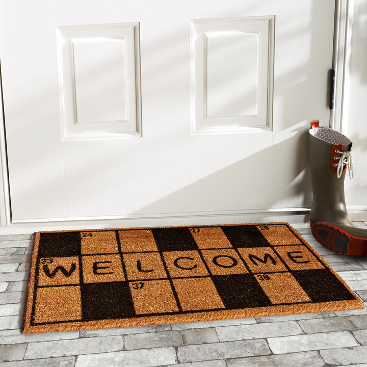 Crossword Welcome Doormat 17"x29"