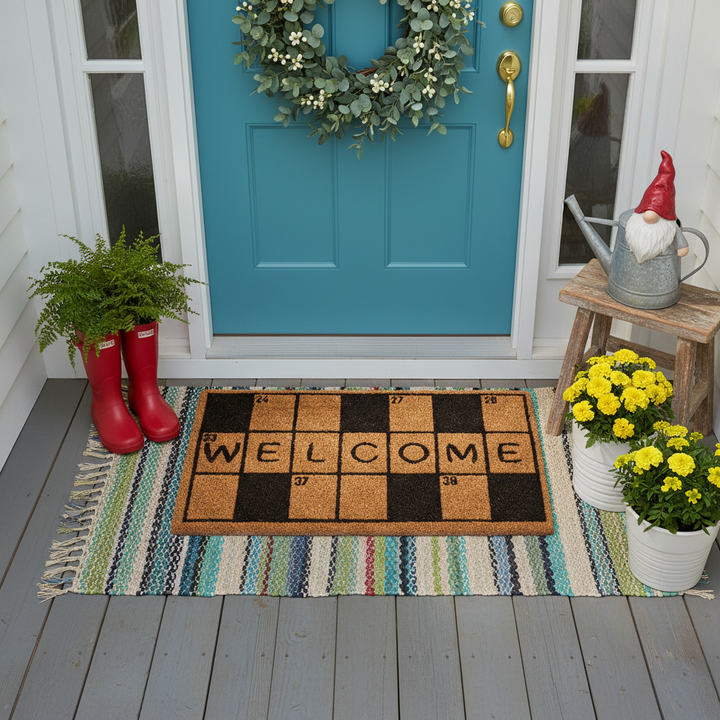 Crossword Welcome Doormat