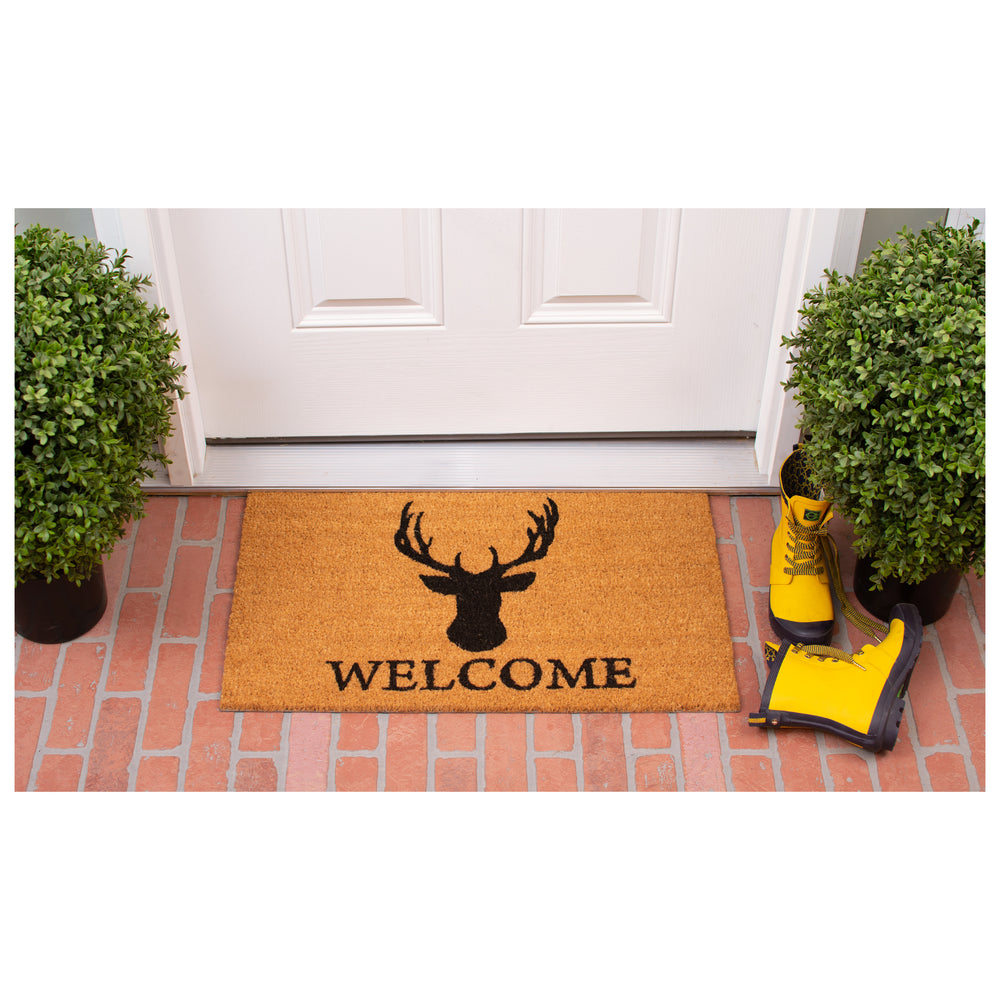 Deer Welcome Doormat 17"x29"