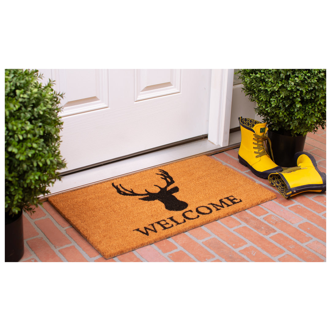 Deer Welcome Doormat 24"x36"