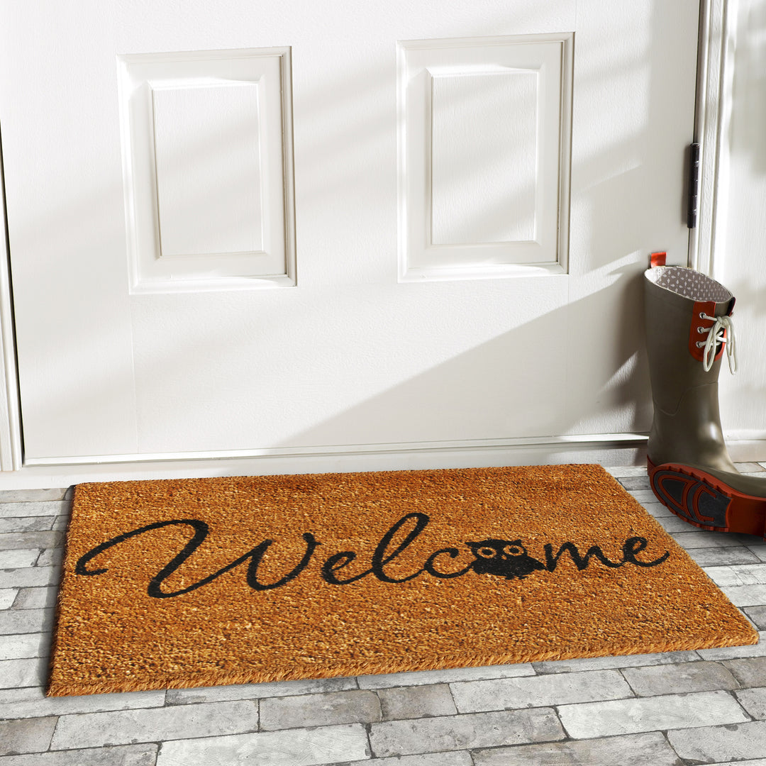 Barn Owl Welcome Doormat 17"x29"