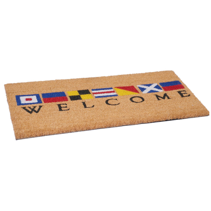 Nautical Welcome Doormat 17"x29"