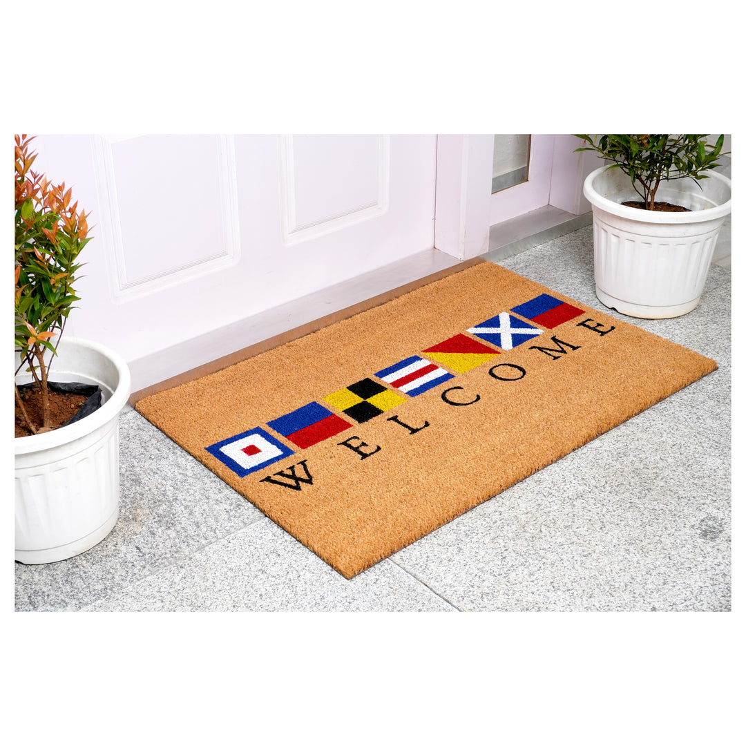 Nautical Welcome Doormat 17"x29"