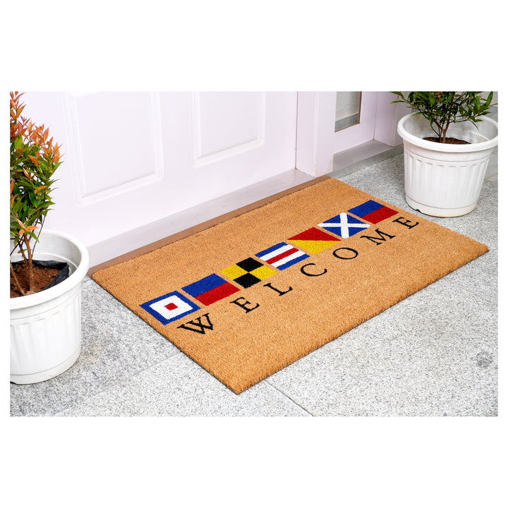 Nautical Welcome Doormat 17"x29"