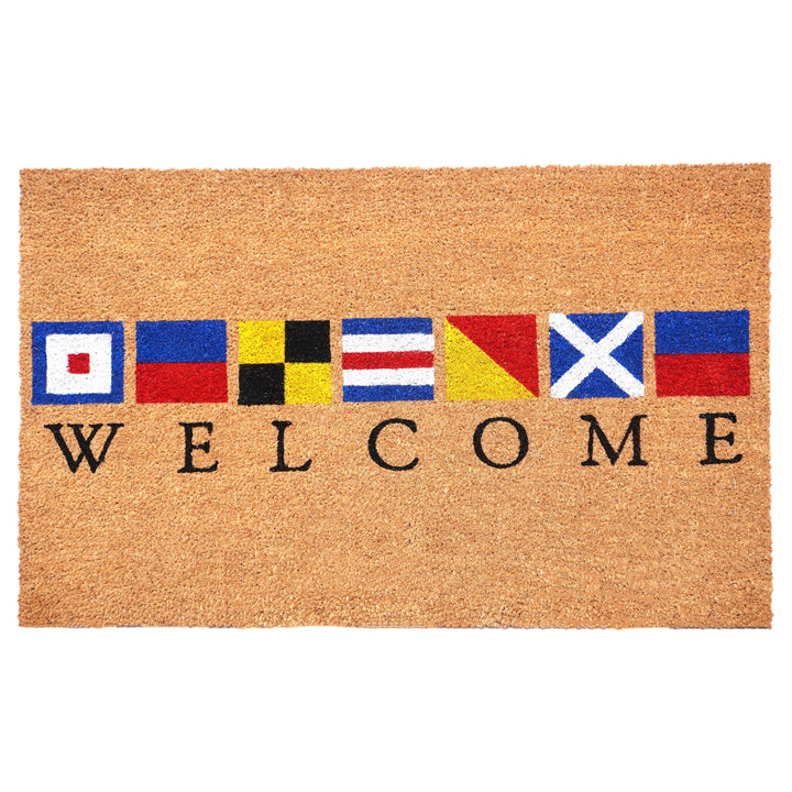 Nautical Welcome Doormat 17"x29"