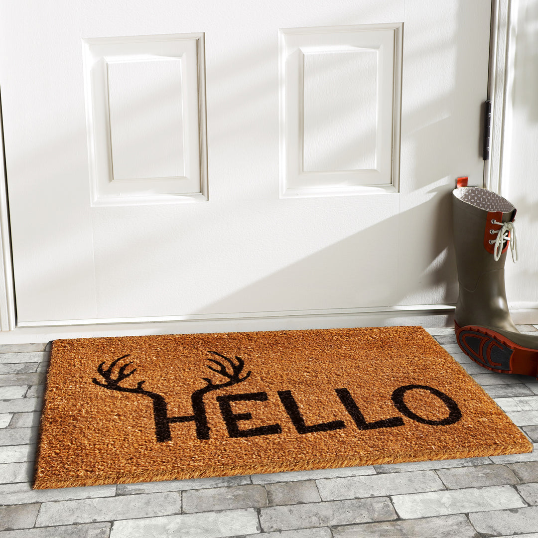 Antler Hello Doormat 17"x29"