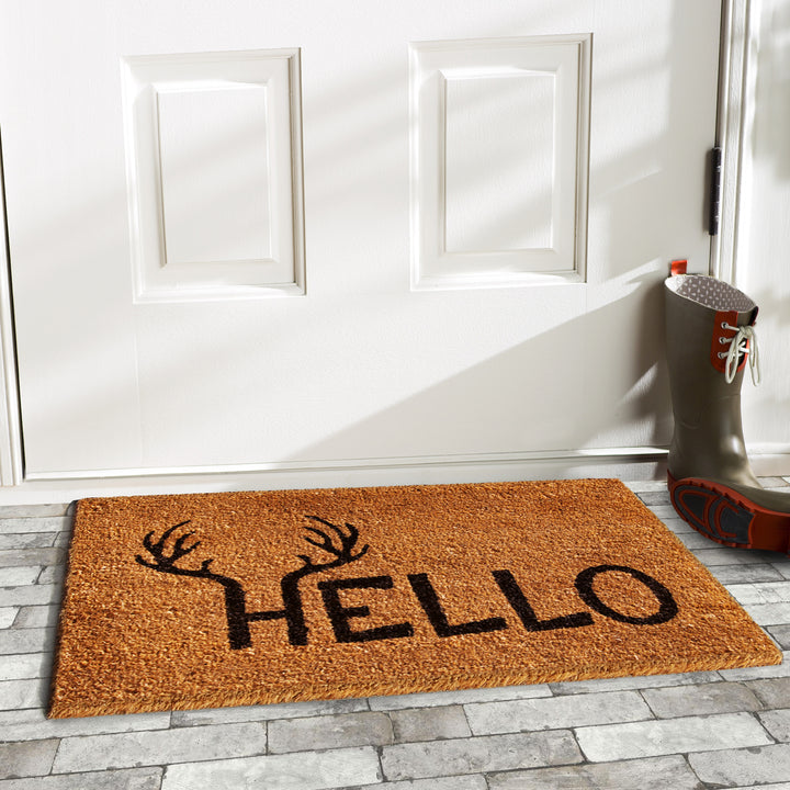 Antler Hello Doormat 17"x29"