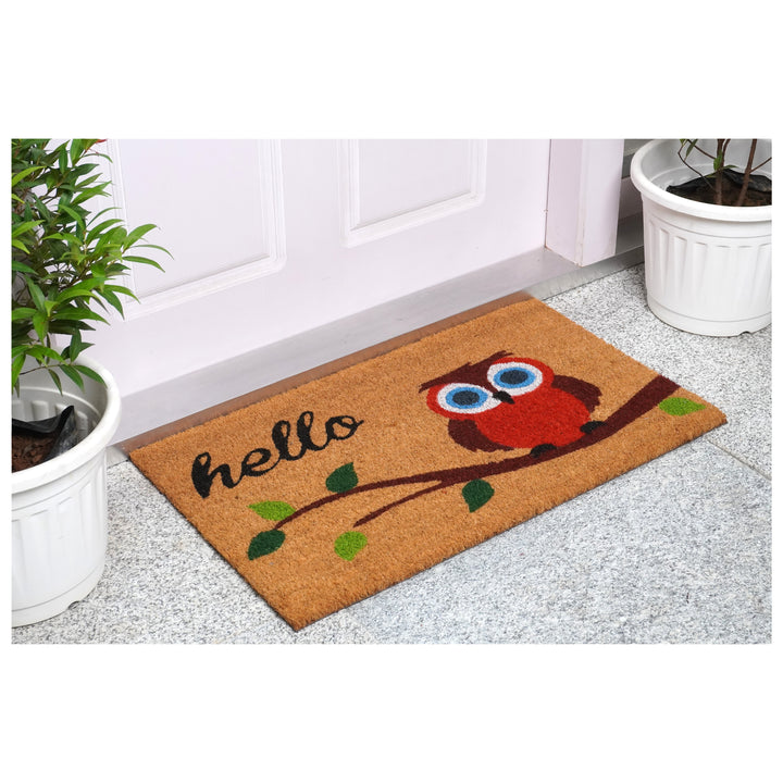 Elf Owl Hello Doormat