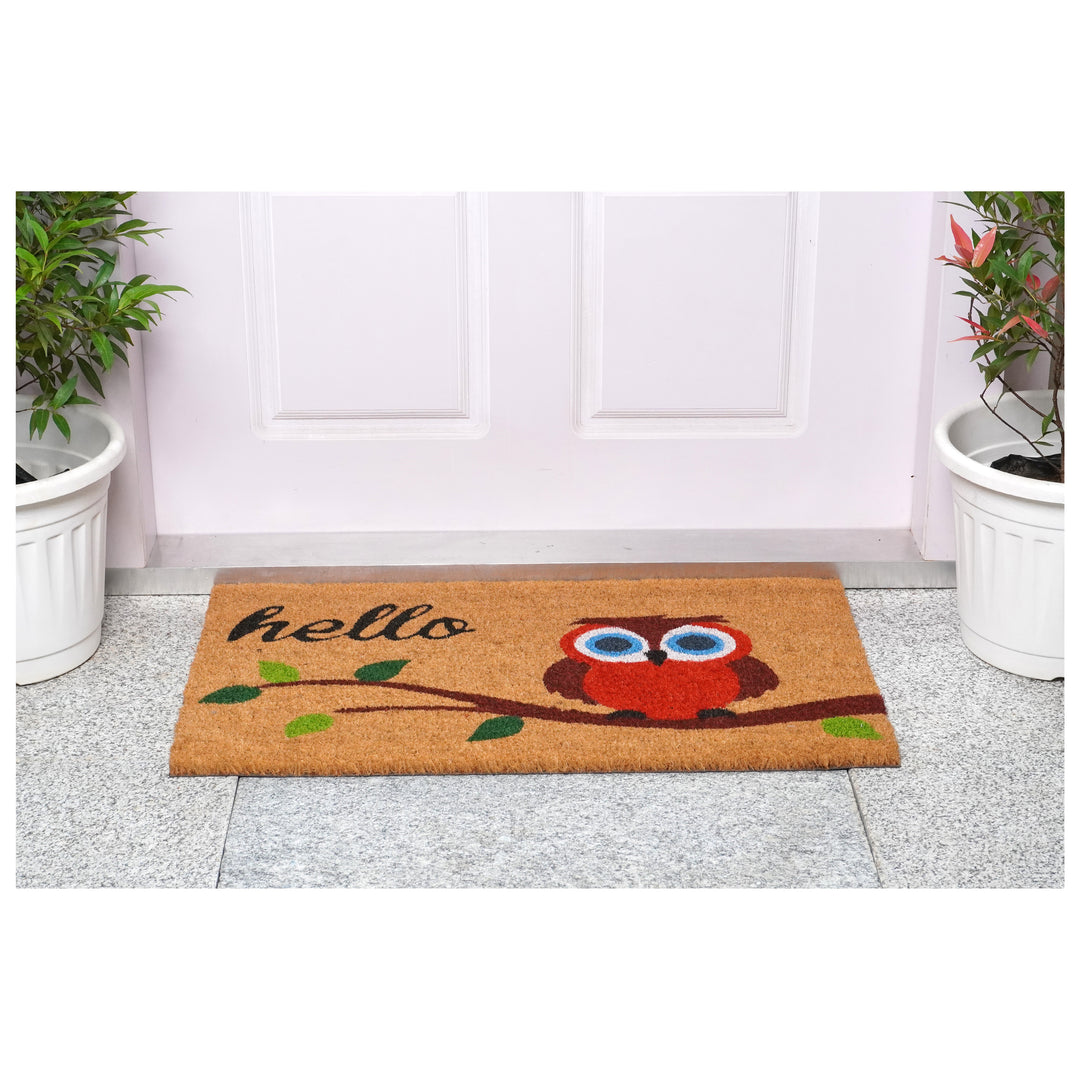 Elf Owl Hello Doormat