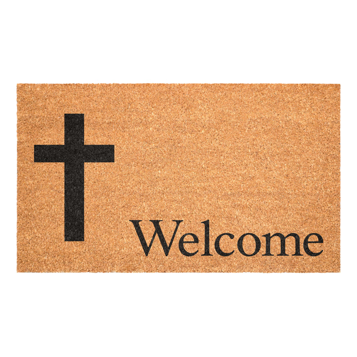 Cross Welcome Doormat